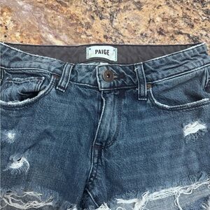 PAIGE Blue Jean Shorts